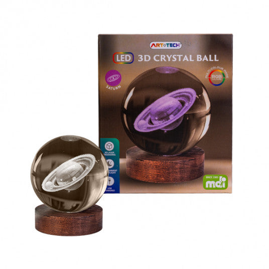 3D CRYSTAL BALL LAMP SATURN
