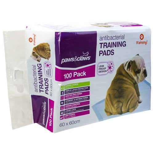 PUPPY TRAINING PADS 100PK ANITBACTERIAL