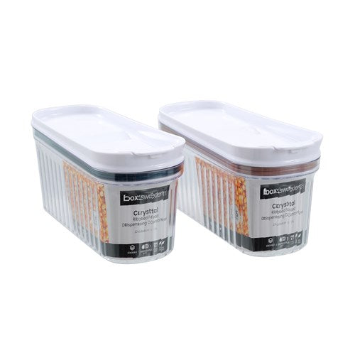 FOOD DISPENSING CONTAINER RIBBED 1.5LT