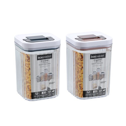 FRESH LOCK CONTAINER RIBBED 950ML