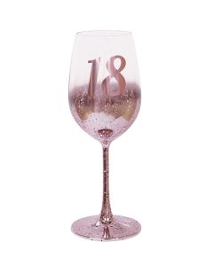 18TH WINE GLASS PINK METAGLITZ