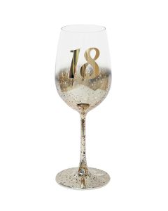 18TH WINE GLASS GOLD METAGLITZ