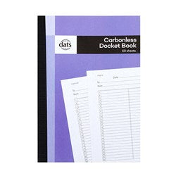 DOCKET BOOK CARBONLESS 50SHEETS