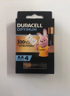 AA BATTERY DURACELL OPTIMUM 4PK