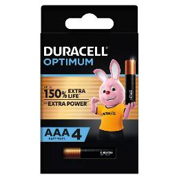 AAA BATTERY DURACELL OPTIMUM 4PK