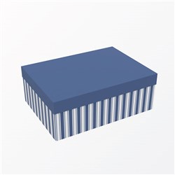 GIFT BOX BLUE STRIPE