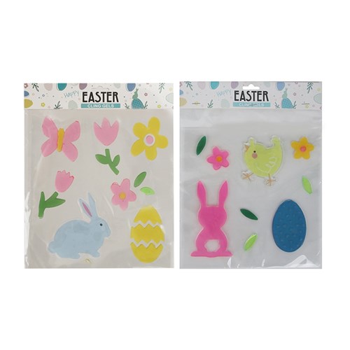 EASTER CLING GELS ASST