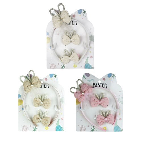 EASTER HEADBAND & CLIPS SET
