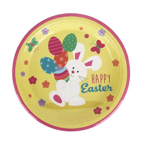 EASTER PLATE CUTE 23CM 20PK