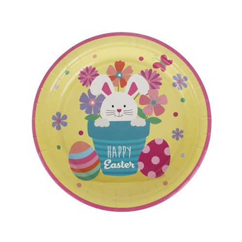 EASTER PLATE CUTE 23CM 18PK