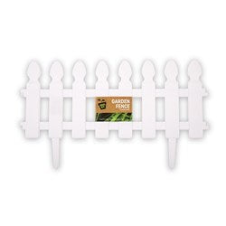 GARDEN FENCE CONNECTABLE WHITE 49X29CM
