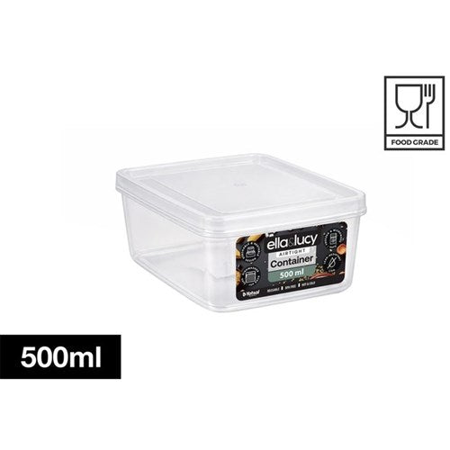 FOOD CONTAINER CRYSTAL CLEAR 500ML