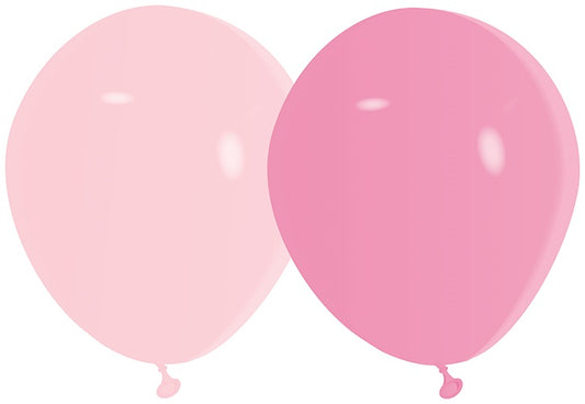 BALLOONS 20PK 25CM PINKS