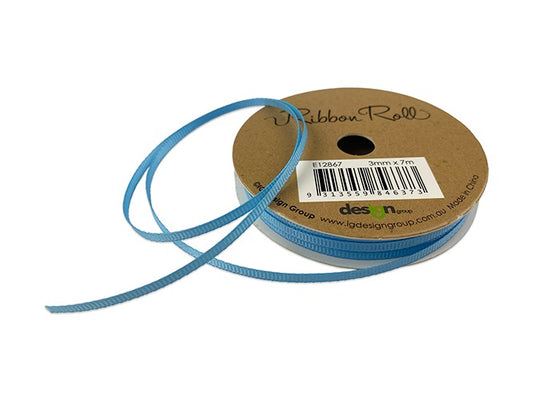 RIBBON G 3MM X 7M LIGHT BLUE