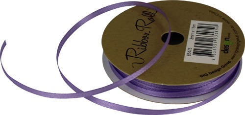 RIBBON SATIN 3MM X 15M LILAC