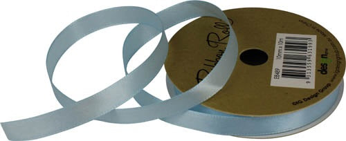 RIBBON SATIN 10MM X 10M LIGHT BLUE