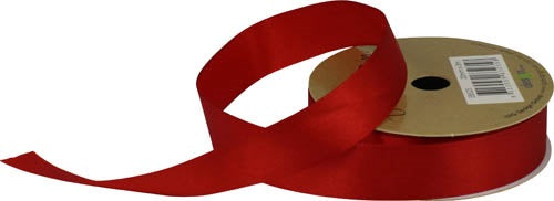 RIBBON SATIN 20MM X 3M RED