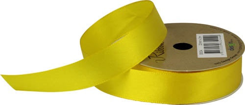 RIBBON SATIN 20MM X 3M YELLOW