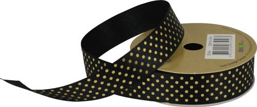 RIBBON SF 20MM X 3M BLACK SPOTS