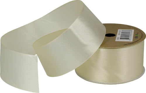 RIBBON SATIN 38MM X 3M CREAM