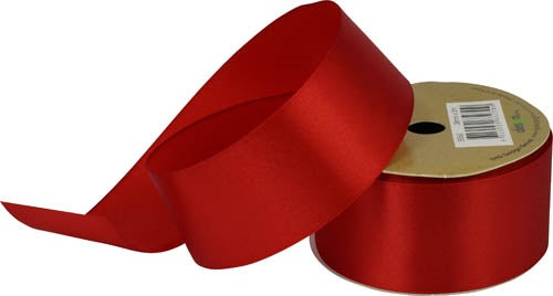 RIBBON SATIN 38MM X 3M RED