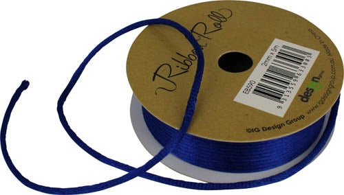 RIBBON CORD 2MMM X 5M NAVY