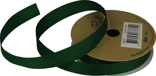 RIBBON G 15MM X 3M DARK GREEN