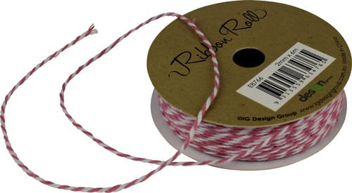 RIBBON TT 2MM X 6M LIGHT PINK WHITE