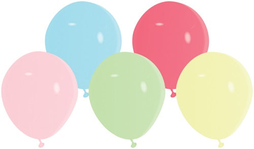 BALLOONS 20PK 12CM PASTEL