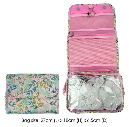 TOILETRY BAG LGE HANG FLORAL
