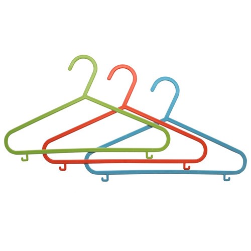 COAT HANGERS KIDS PLASTIC 10PK
