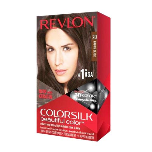 REVLON HAIR DYE 20 BROWN BLACK