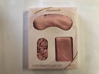 SLEEPING MASK SET PINK 4PC