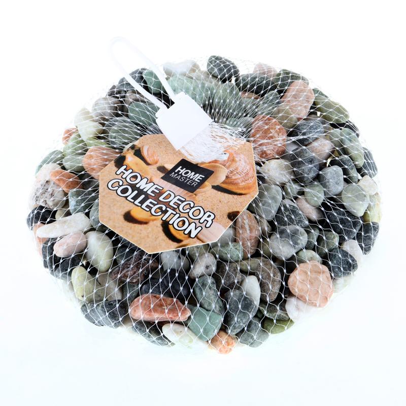 STONES PEBBLE MIXED CLRS 500G