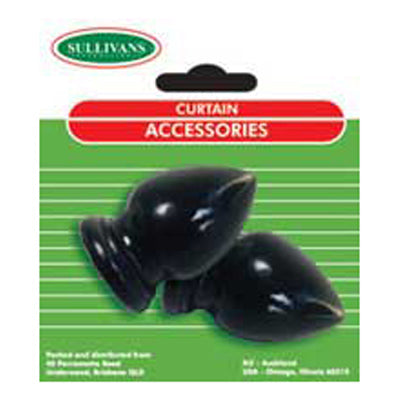 ACORN ROD ENDS BLACK 16MM