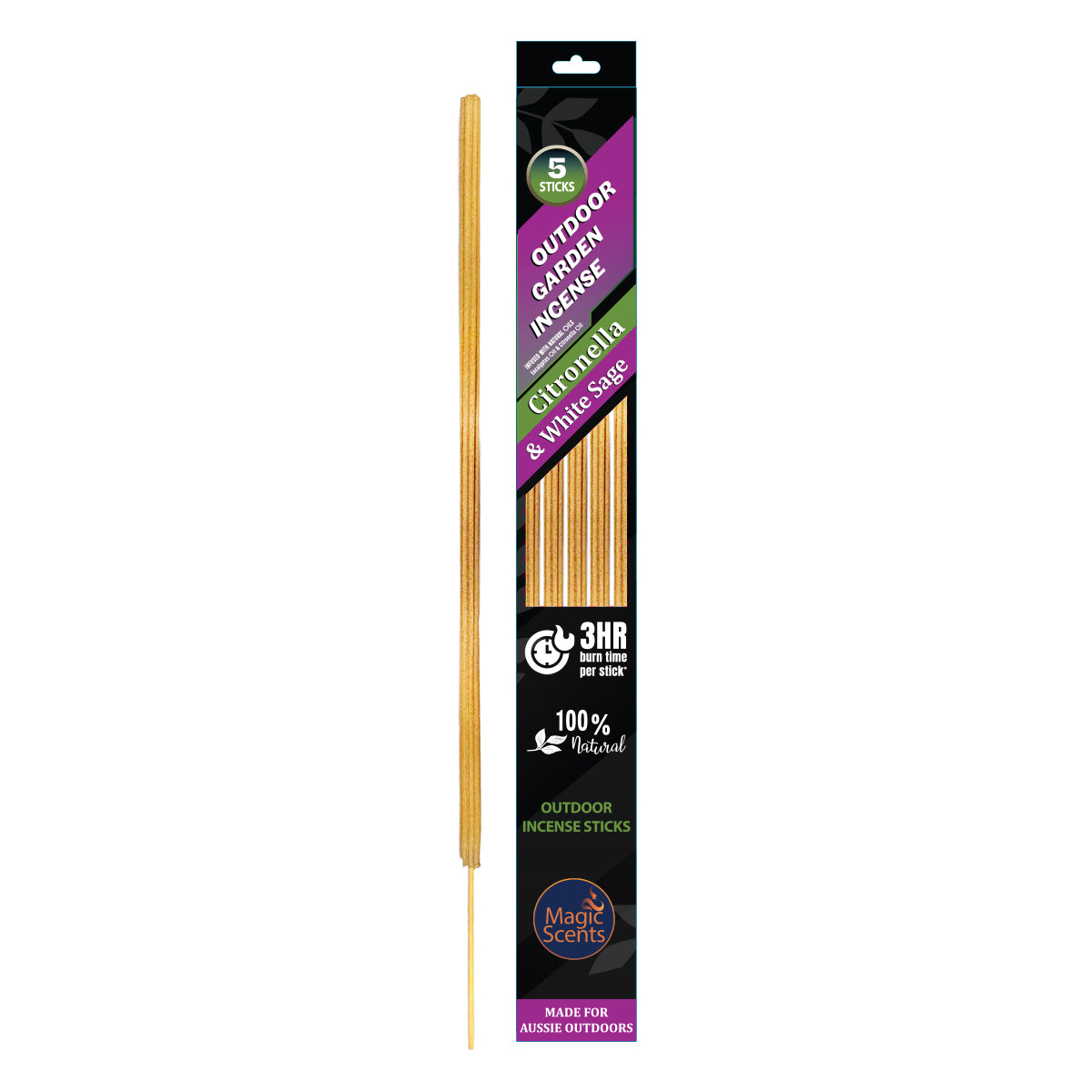 INCENSE STICKS OUTDOOR CITRONELLA SAGE