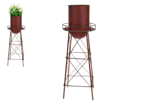 WATER TOWER PLANTER METAL 42CM