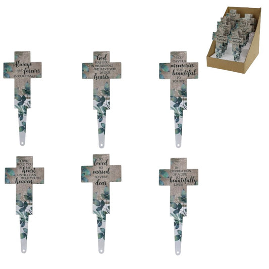MEMORIAL METAL GARDEN STAKE 15CM ASST