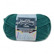 KNITTING YARN 100G 8PLY TEAL GREEN