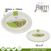 PLATES DISPOSABLE OVAL PK8 26CM