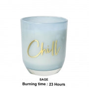 CANDLE GLASS 135G SAGE