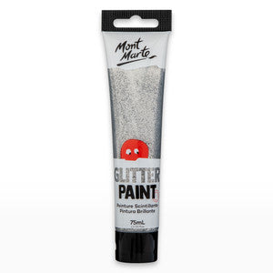 GLITTER PAINT MM 75ML SILVER