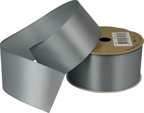 RIBBON SATIN 38MM X 3M SILVER