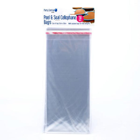 PEEL & SEAL CELLO BAGS 12X28CM 50PC