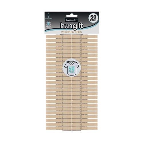 PEGS WOODEN 50PK