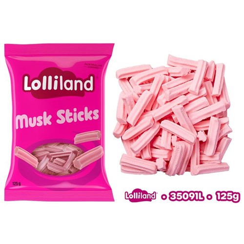 LOLLILAND MUSK STICKS 125G