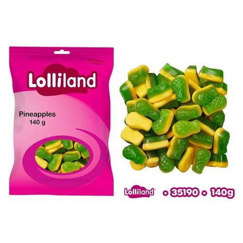 LOLLILAND PINEAPPLES 140G