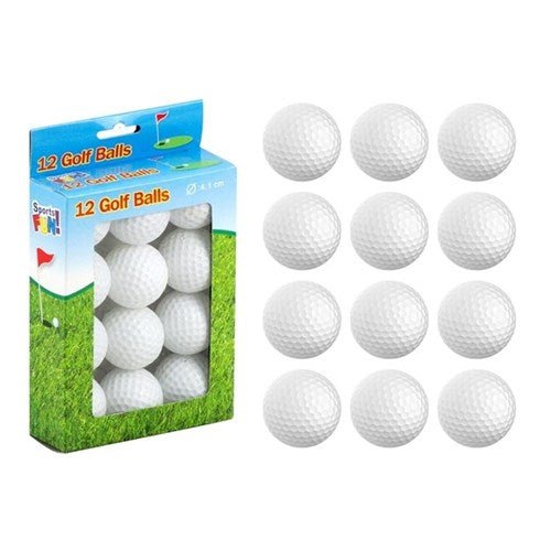 GOLF BALLS PLASTIC 12PC