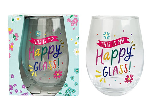 WINE TUMBLER THIS IS MY HAPPY GLASS