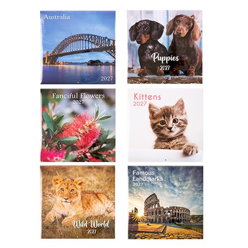 2027 CALENDAR 30X30CM ASST